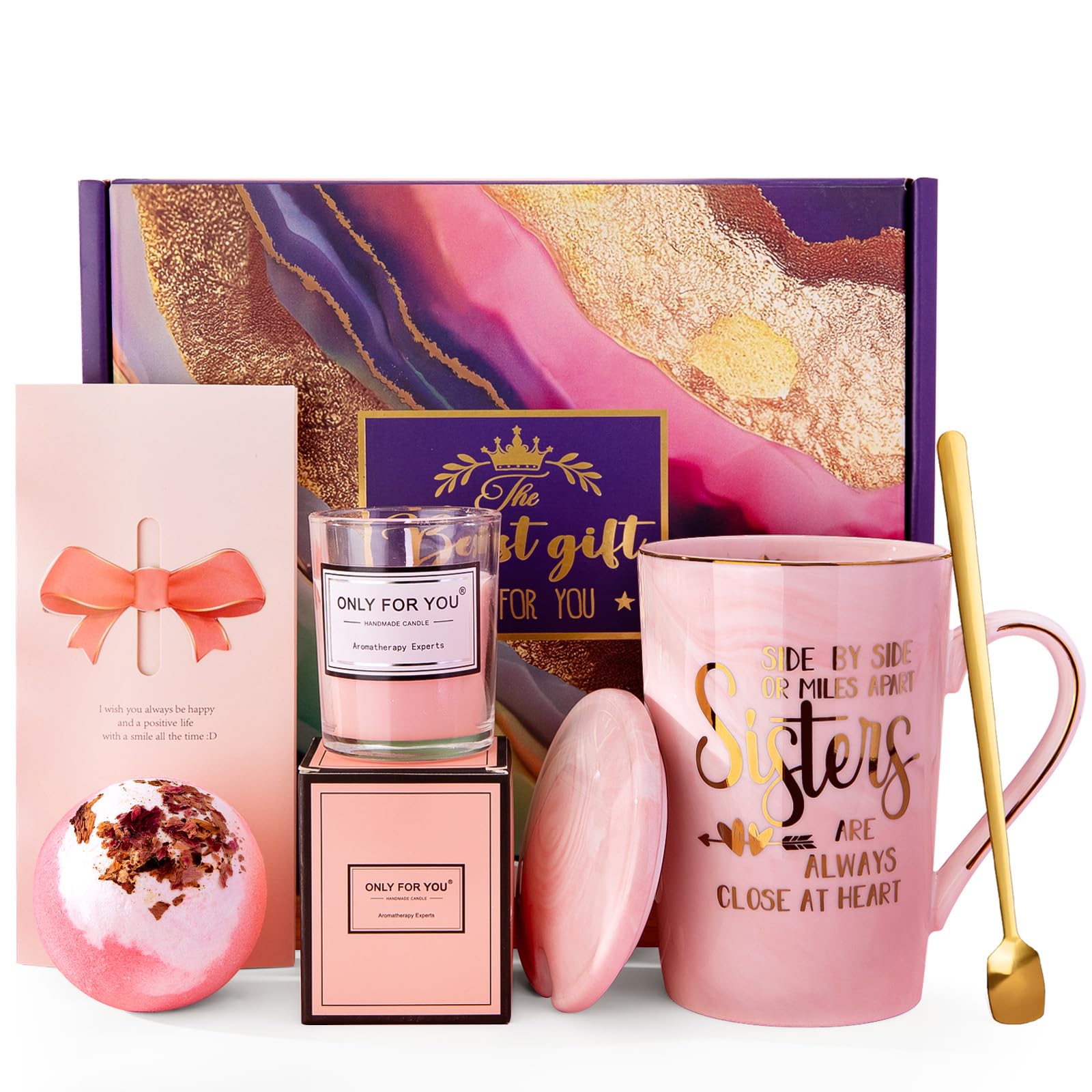 Taza Biching 14 oz rosa, regalo ideal con mensaje inspirador.
