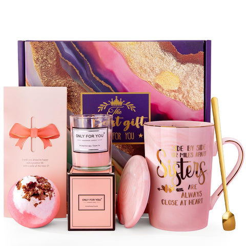 Taza Biching 14 oz rosa, regalo ideal con mensaje inspirador.