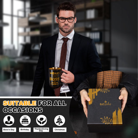 Taza Jefe Biching 18oz interior esmaltado, duradera.