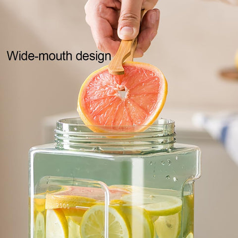 BICHUEN Dispensador boca amplia facilita infusionar frutas y limpiar.