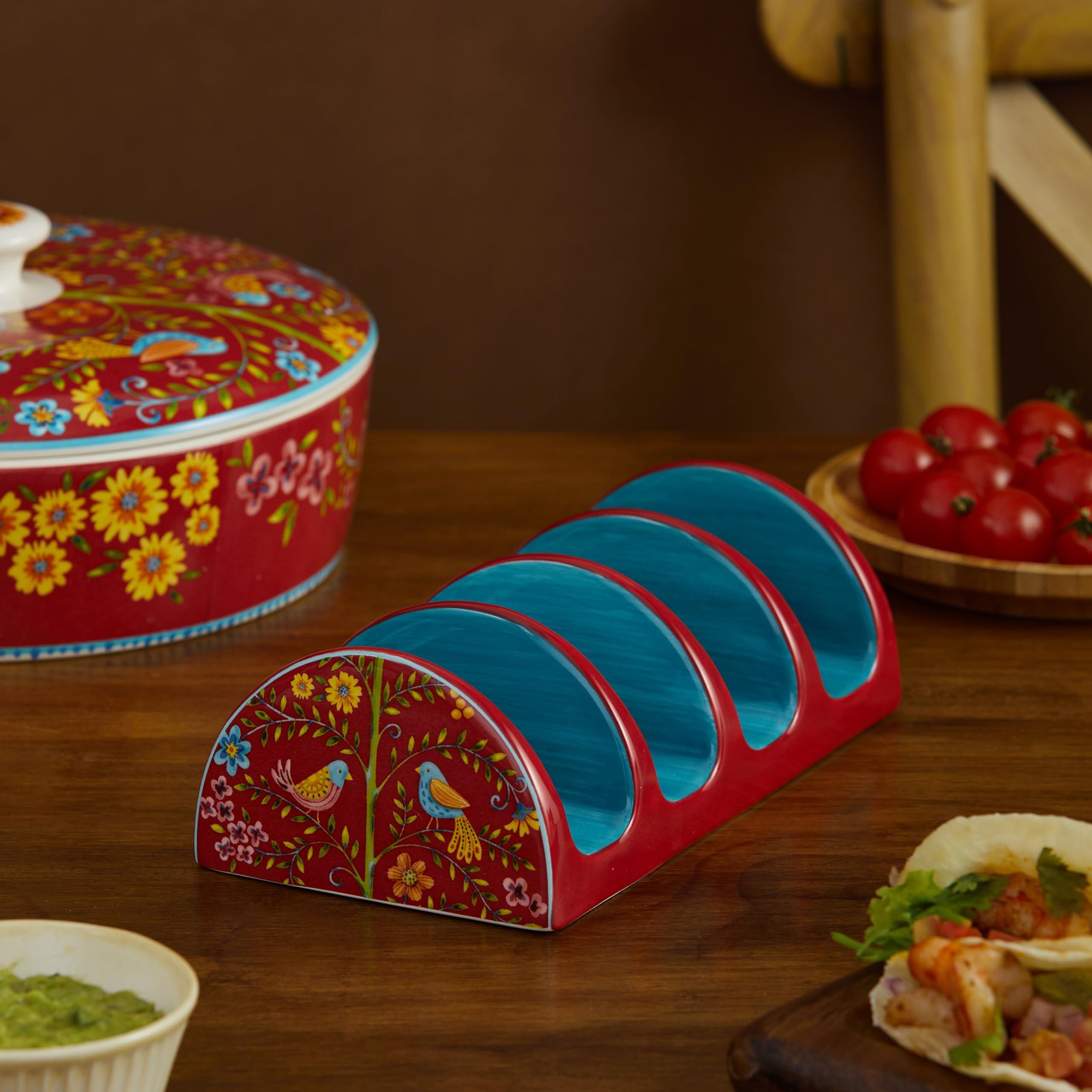 Bico: diseño original del soporte cerámico para tacos en la mesa