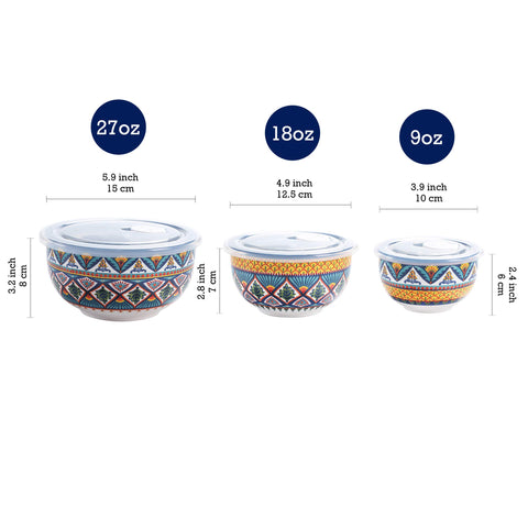 Bico Havana cuenco cerámico 18oz con tapa, perfecto para meriendas diarias.