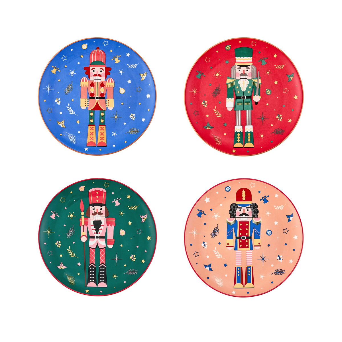 Bico platos-soldado-navideno ceramica 22cm, diseño atractivo para la mesa