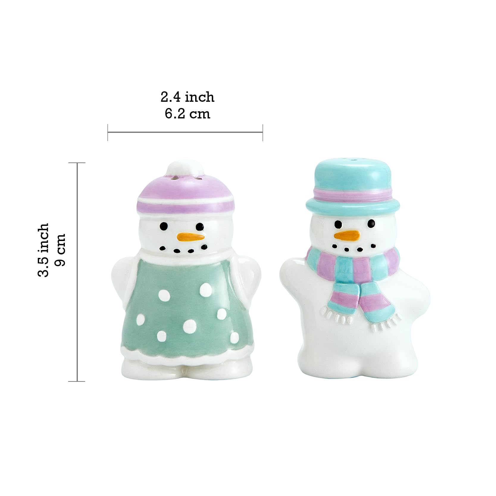 Bico set de sal y pimienta muñeco de nieve decorativo y práctico