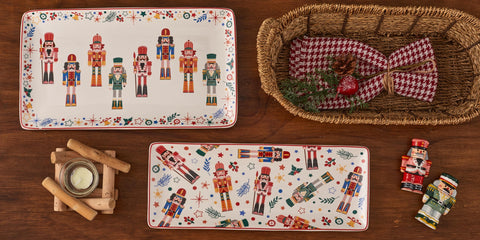 Bico Soldado de Navidad: acabado brillante realza la mesa