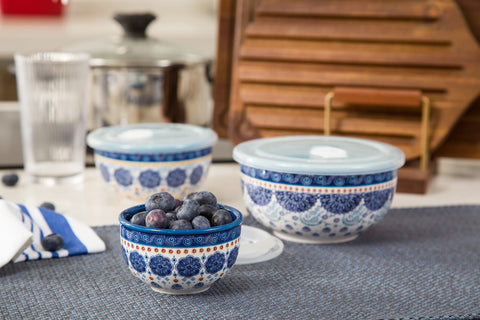 Apto para microondas y lavavajillas; tazones Bico Talavera de uso cómodo.