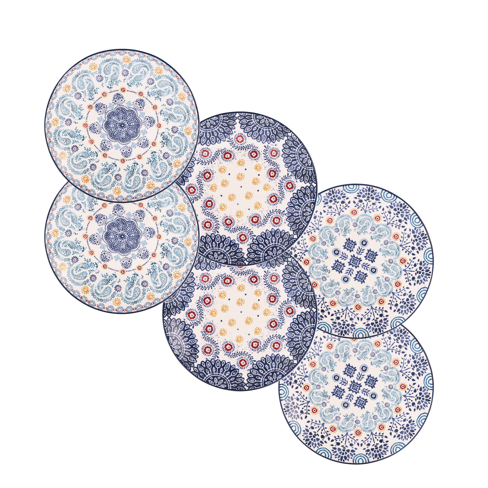 Plato aperitivo Bico Talavera de 6 pulgadas, ideal para porciones controladas y presentación atractiva.