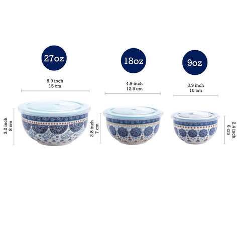 Tapa hermética para tazones Bico Talavera mantiene frescura.
