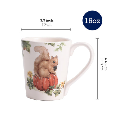 Tazas Bico de diseño de animales del bosque para bebidas diarias.