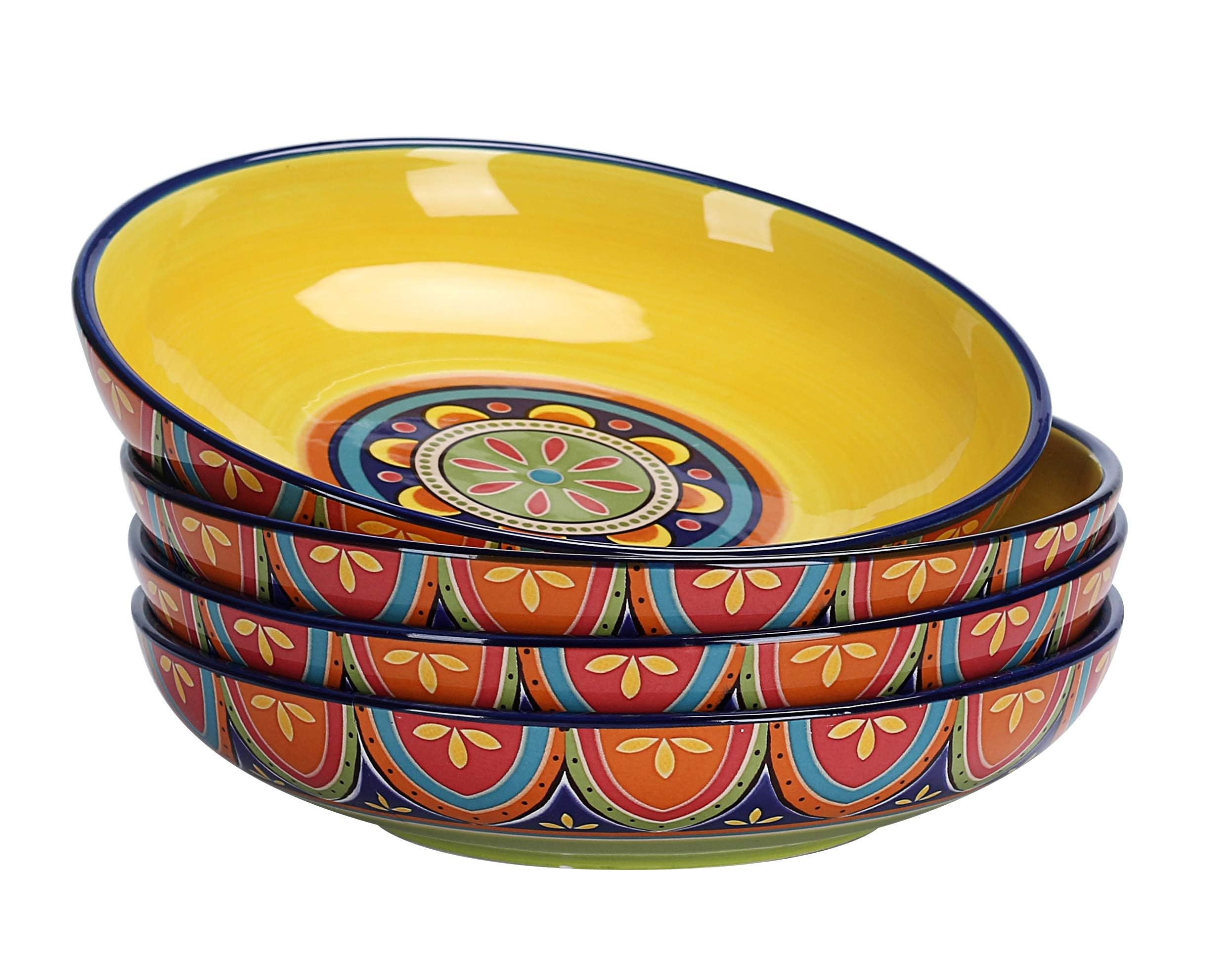 Bico tazones estilo tunecino para pasta, set de 4, ideal para servir con estilo