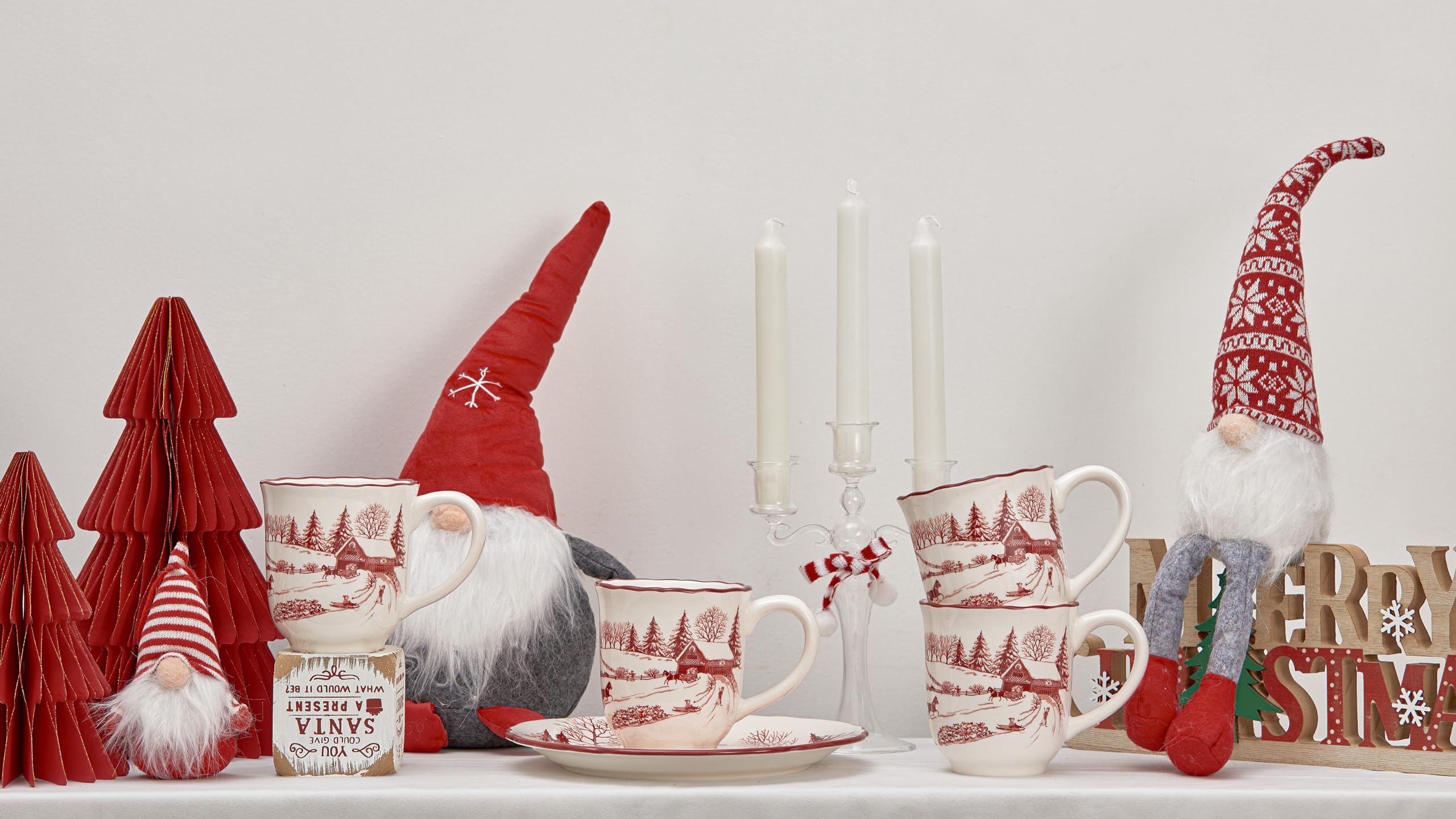 Taza Bico Toile de Jouy coordinando con la serie invierno-maravilla