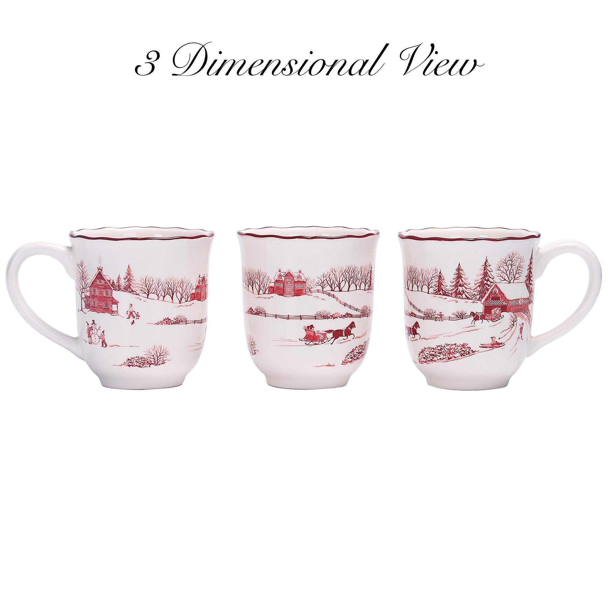 Taza Bico Toile de Jouy, detalle navidad para té y cacao