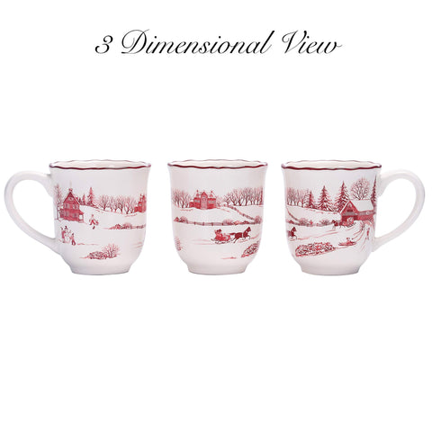 Taza Bico Toile de Jouy, detalle navidad para té y cacao
