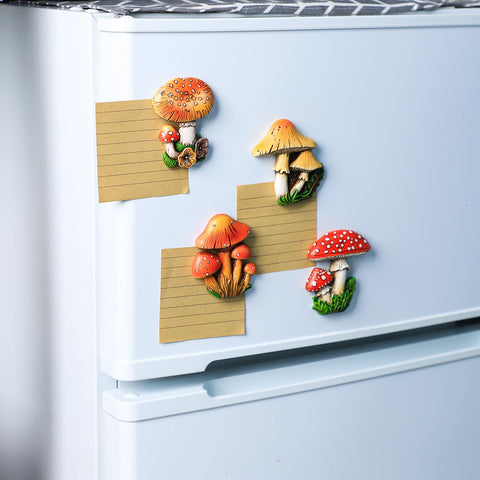 Imán Bicuzat hongo decorativo para armario, diseño retro que anima la cocina.