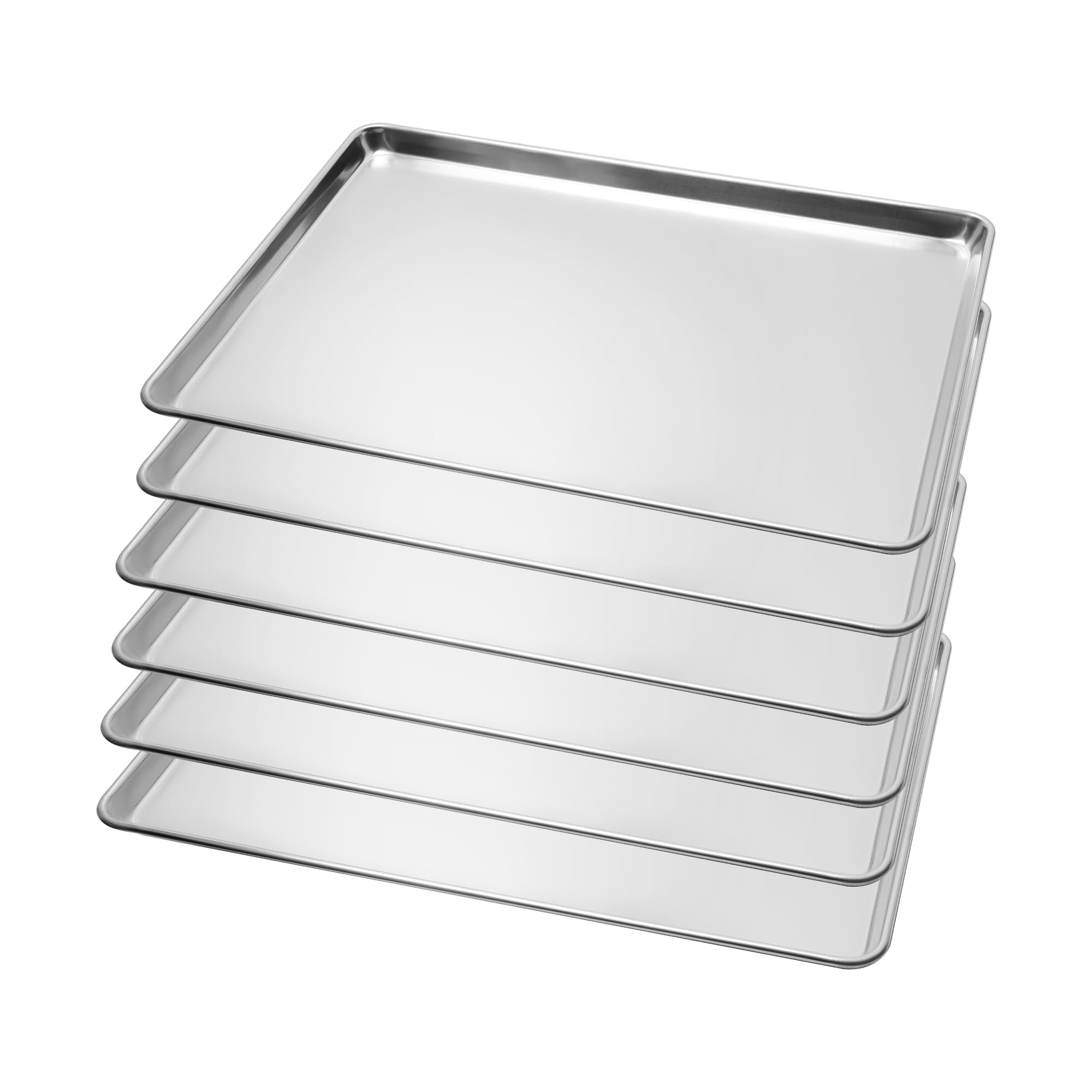 BIEAMA bandeja de aluminio 18x26, superficie espejo para hornear de manera uniforme