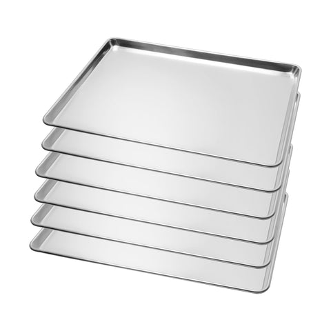 BIEAMA bandeja de aluminio 18x26, superficie espejo para hornear de manera uniforme
