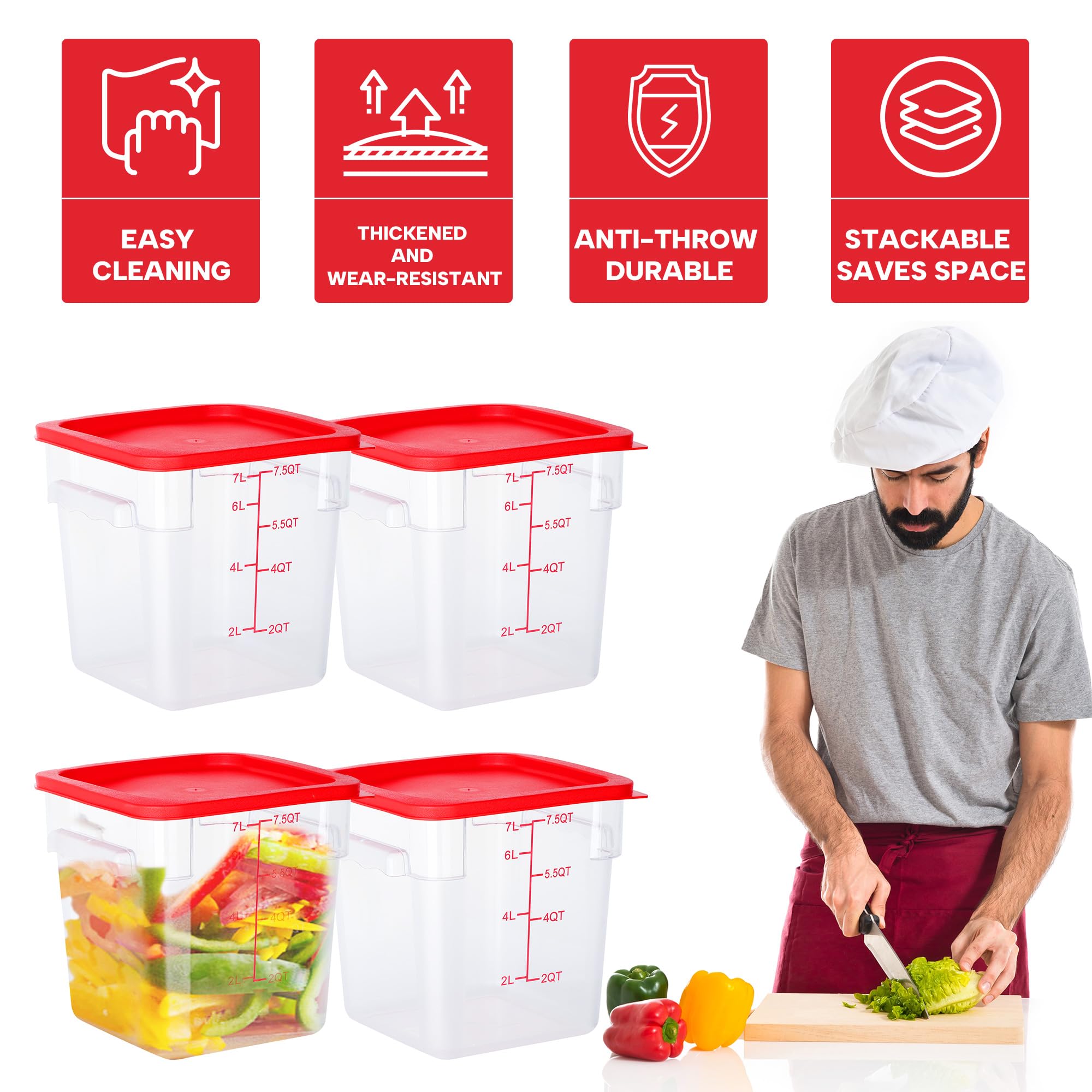 BIEAMA: diseño apilable para ahorrar espacio en cocina y despensa.