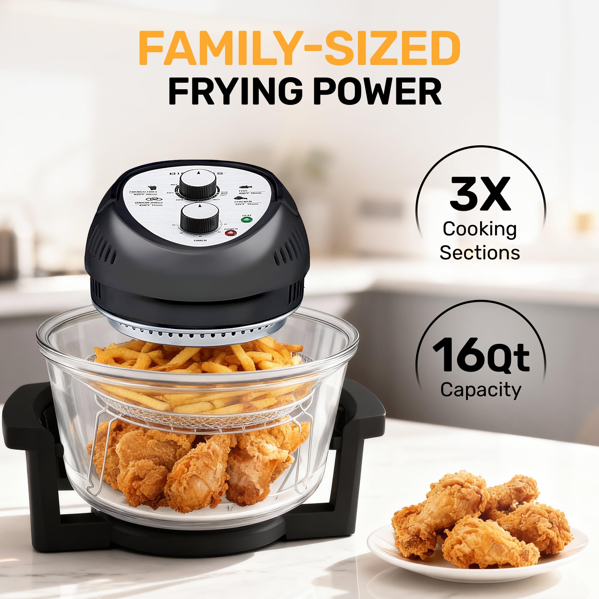 Big Boss, papas fritas crujientes gracias a la cocción por convección 360°.