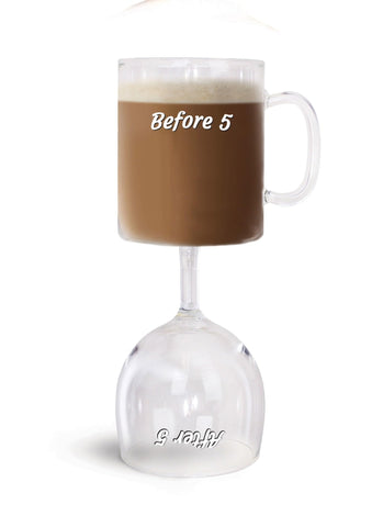 BigMouth Before & After 5, cristal de dos caras, versátil para bebidas en casa