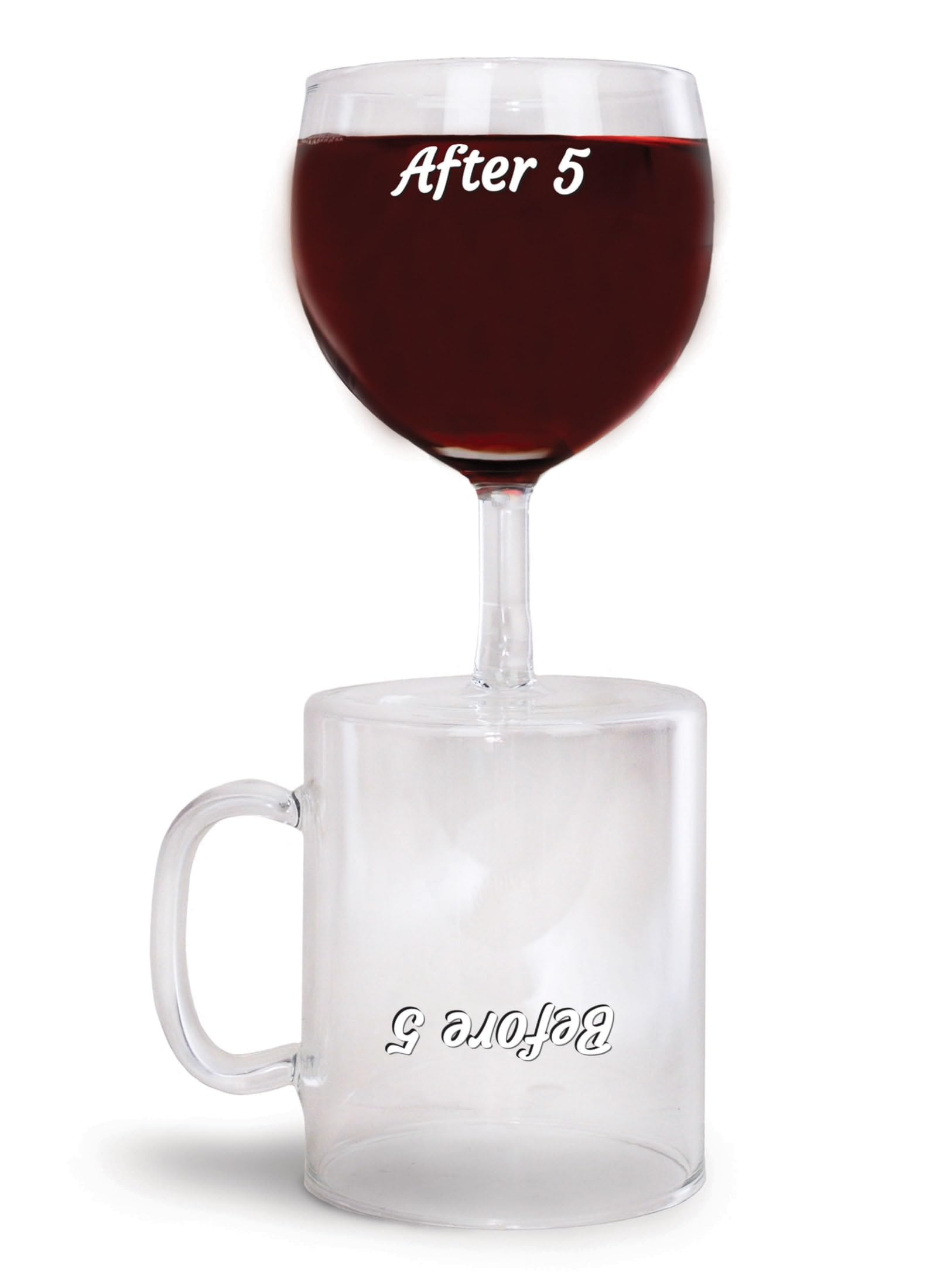 BigMouth Before & After 5, uso diario para café o vino, práctico y divertido