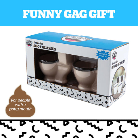 Regalo original BigMouth Inc chupitos inodoro para fiestas y regalos divertidos.