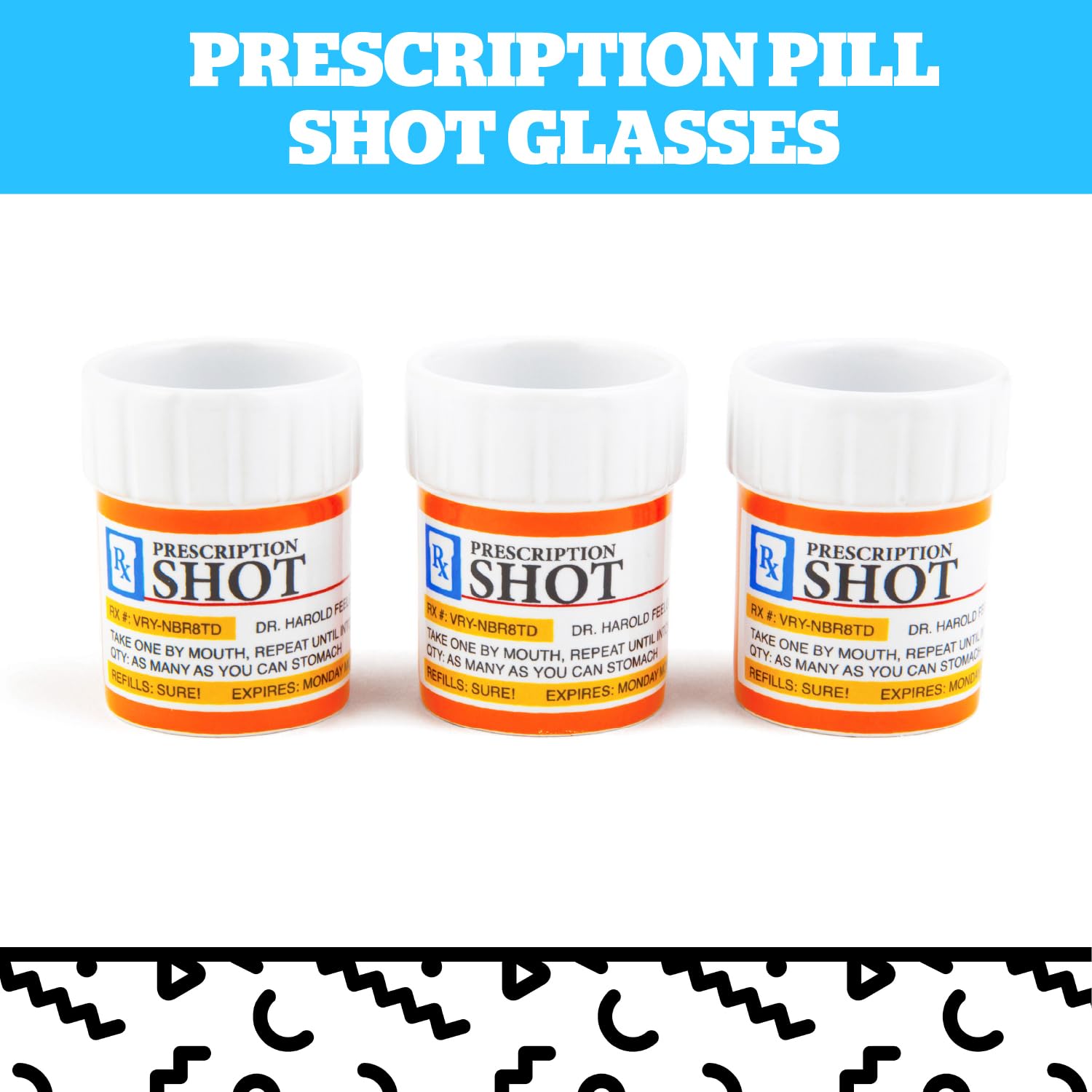 BigMouth Inc frasco-pildora-shot-ceramico: duradero y apto para fiestas
