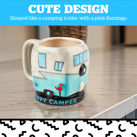 BigMouth Inc Happy Camper, uso multifuncional, sirve como tazón o portalápices.