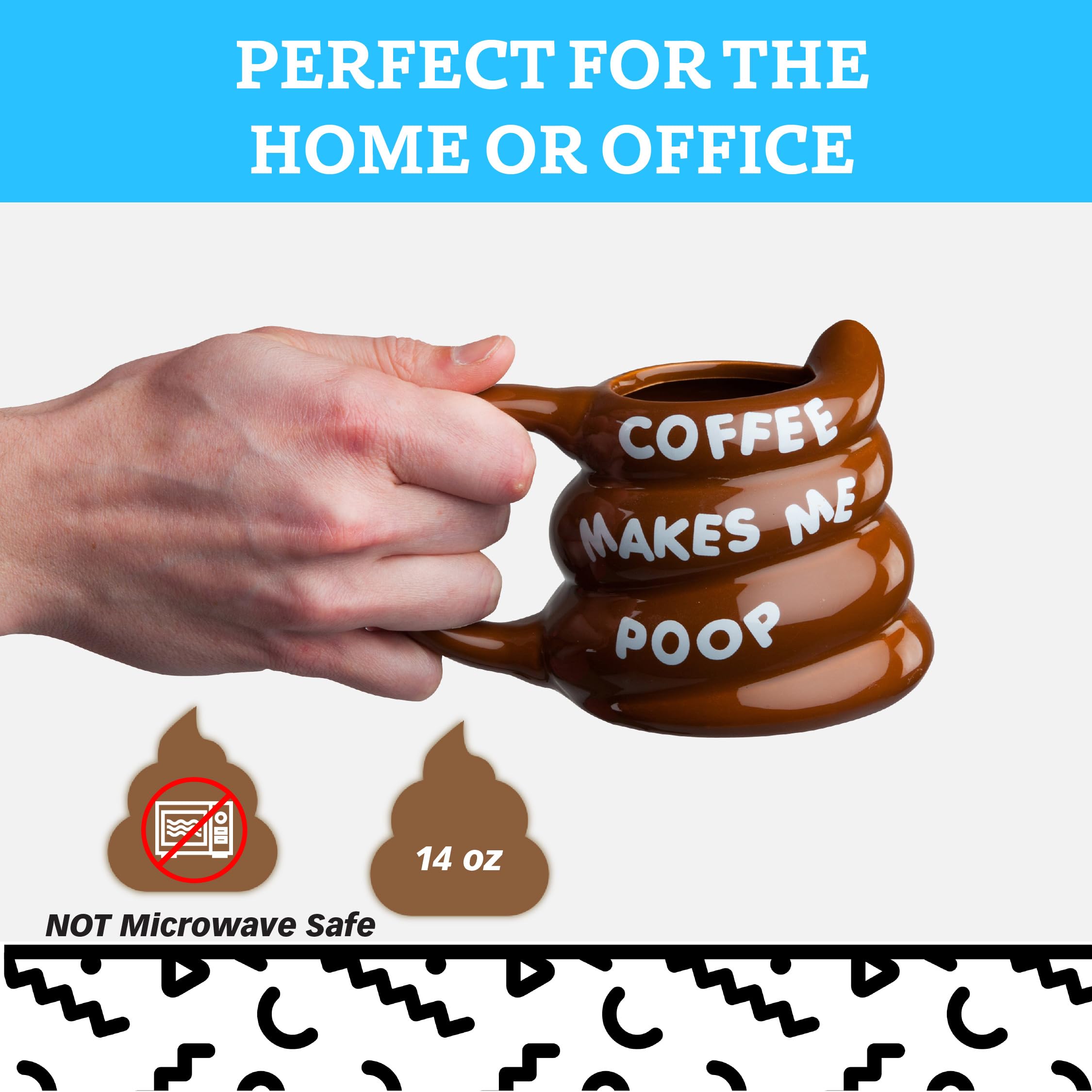 Taza BigMouth Inc, capacidad de 8 onzas, perfecta para café matutino.