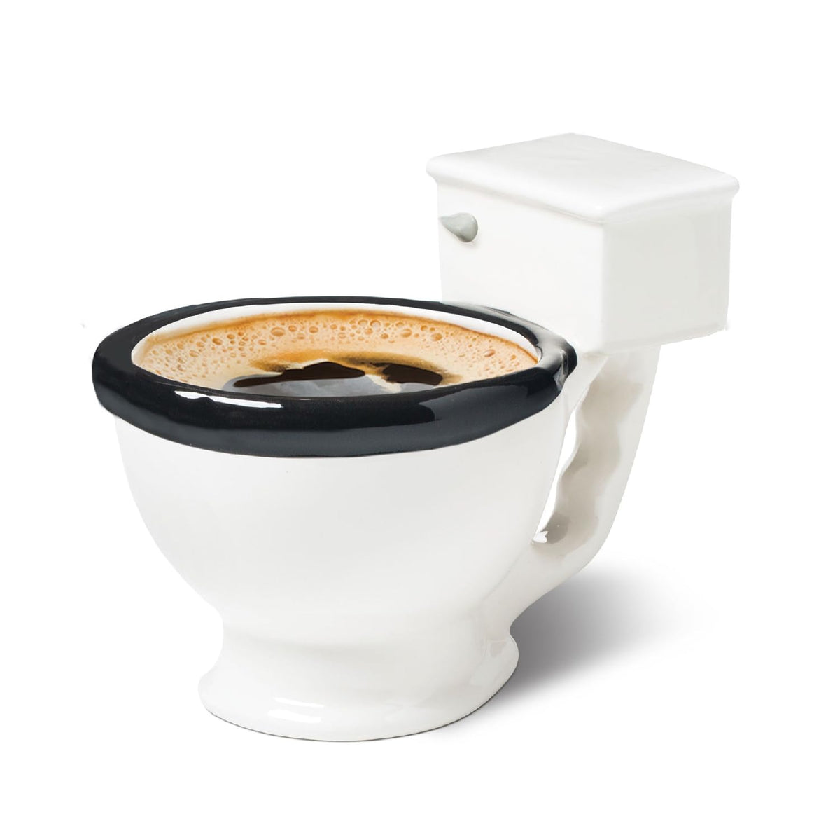BigMouth Inc. Taza inodoro, ideal para despertar con humor cada mañana.