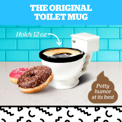 BigMouth Inc. Taza inodoro, regalo cómico para colegas y amigos.