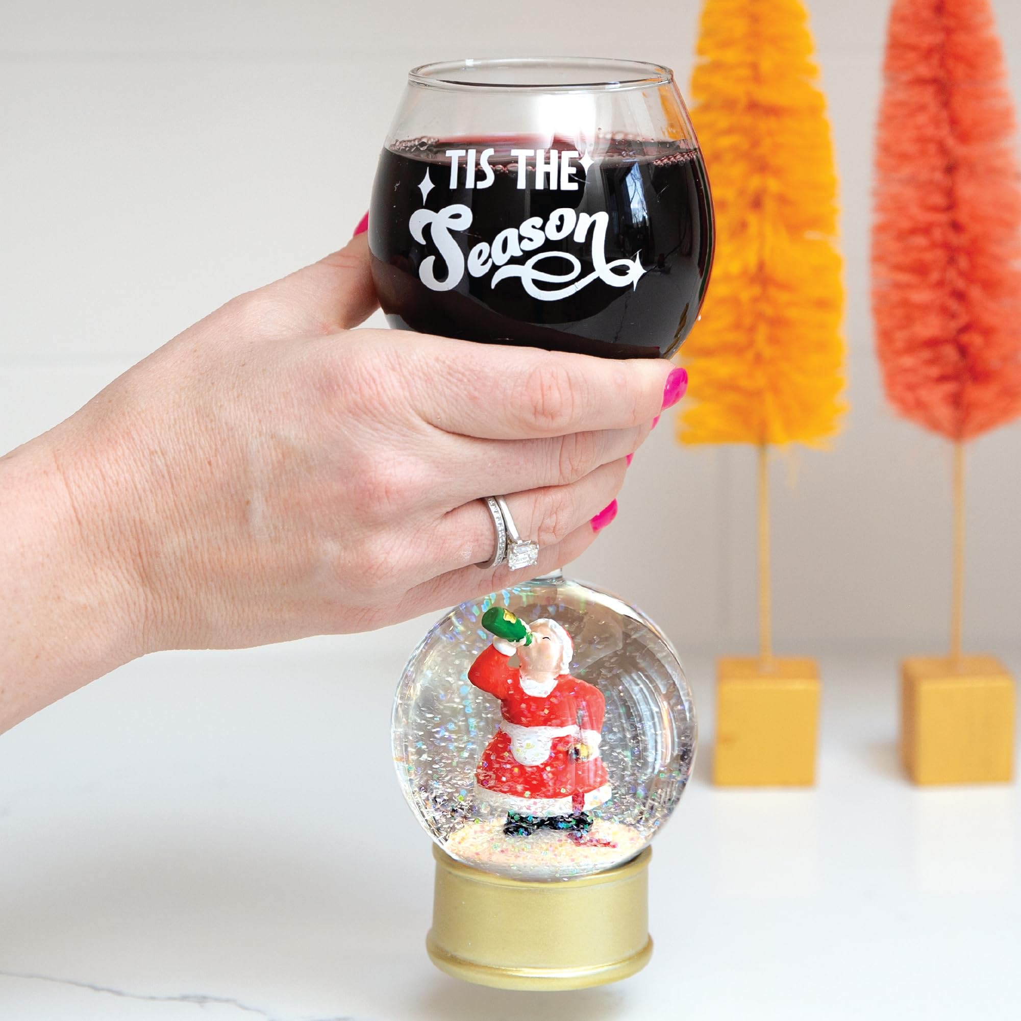 Vaso BigMouth Inc de 12oz, Sra Claus, regalo ideal.
