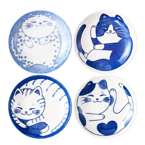 BigNoseDeer gatito platillo salsa 4 pulgadas, ideal para condimentos.