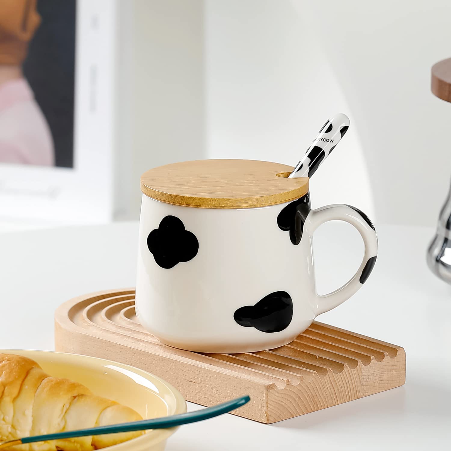 BigNoseDeer Taza regalo ideal para amantes de las vacas.