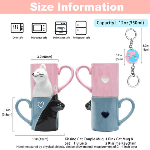 BigNoseDeer taza para parejas, ideal regalo para aniversario