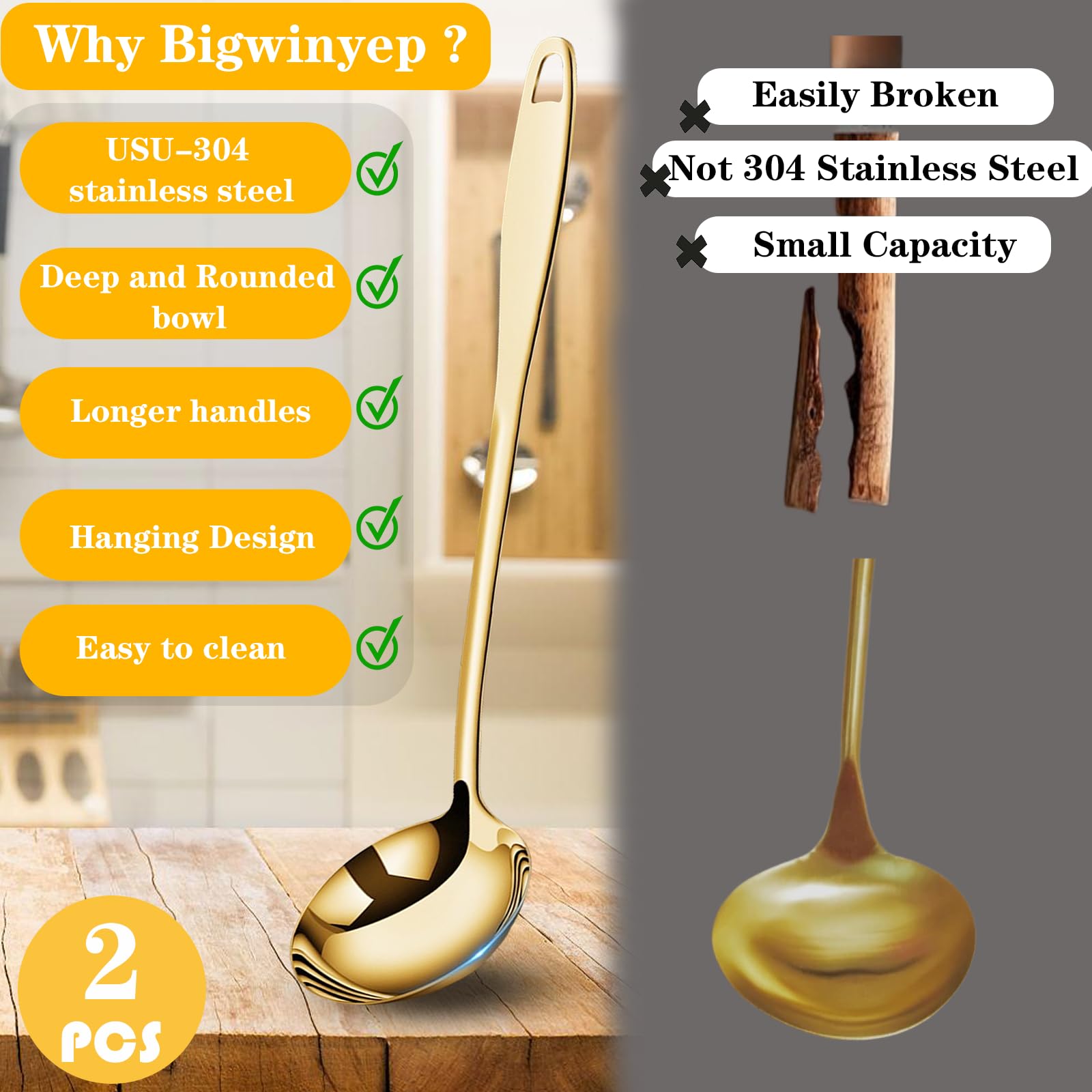 Regalo ideal para amantes de la cocina con estilo Bigwinyep.