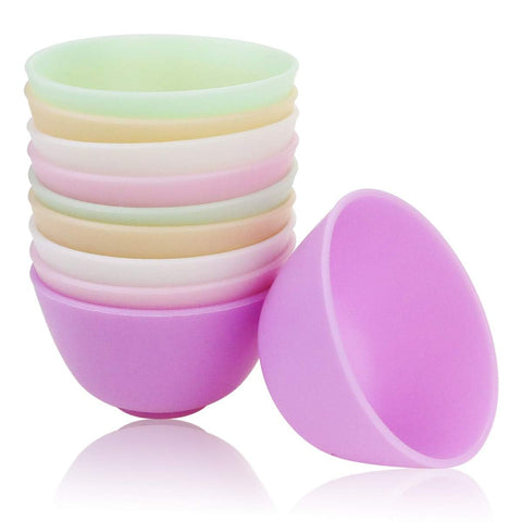 Billioteam tazón de silicona multicolor para mezclar y almacenar ingredientes de cocina