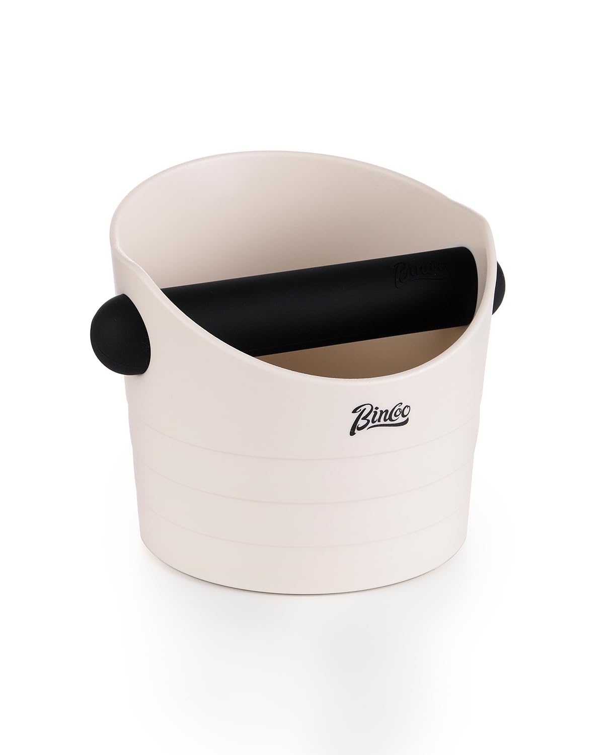 Bincoo caja para posos de café 4,5 pulgadas, vista lateral compacta para cocinas pequeñas.