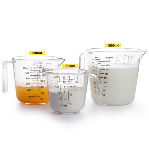 BINGBING tazas medidoras 300ml lectura precisa para porciones pequeñas.