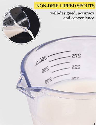 BINGBING tazas con escalas ml y oz para convertir recetas.