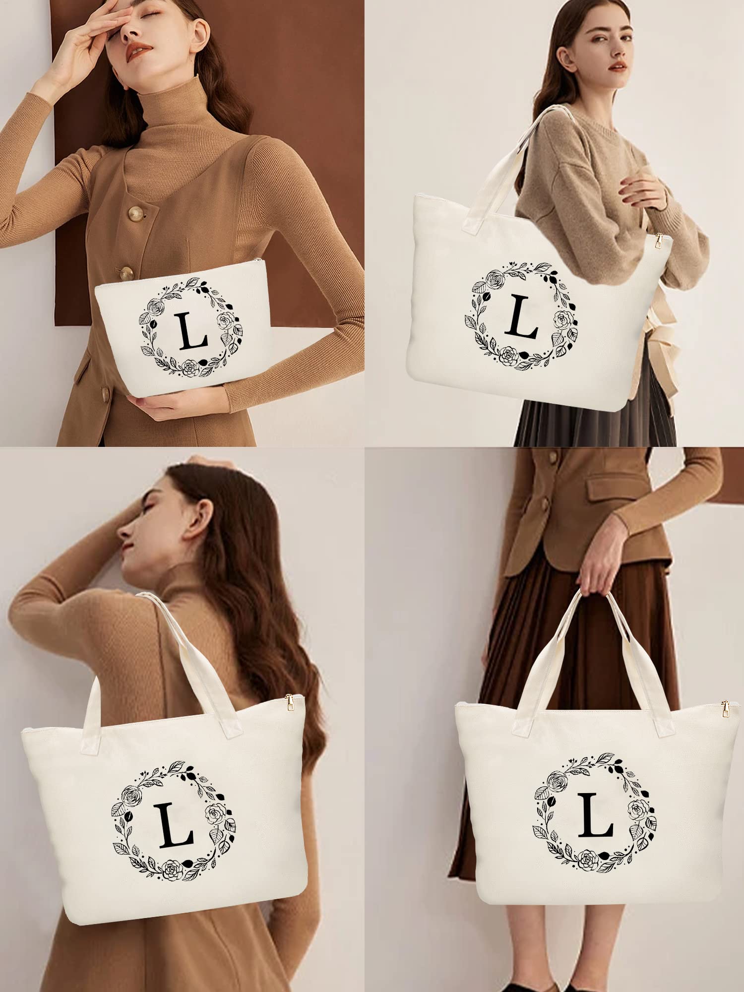 Binggemen bolsa de maquillaje, compartimento ordenado