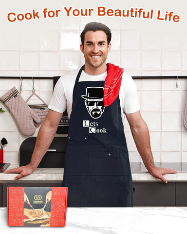 Delantal Binggle cocina para hombres ajustable y cómodo