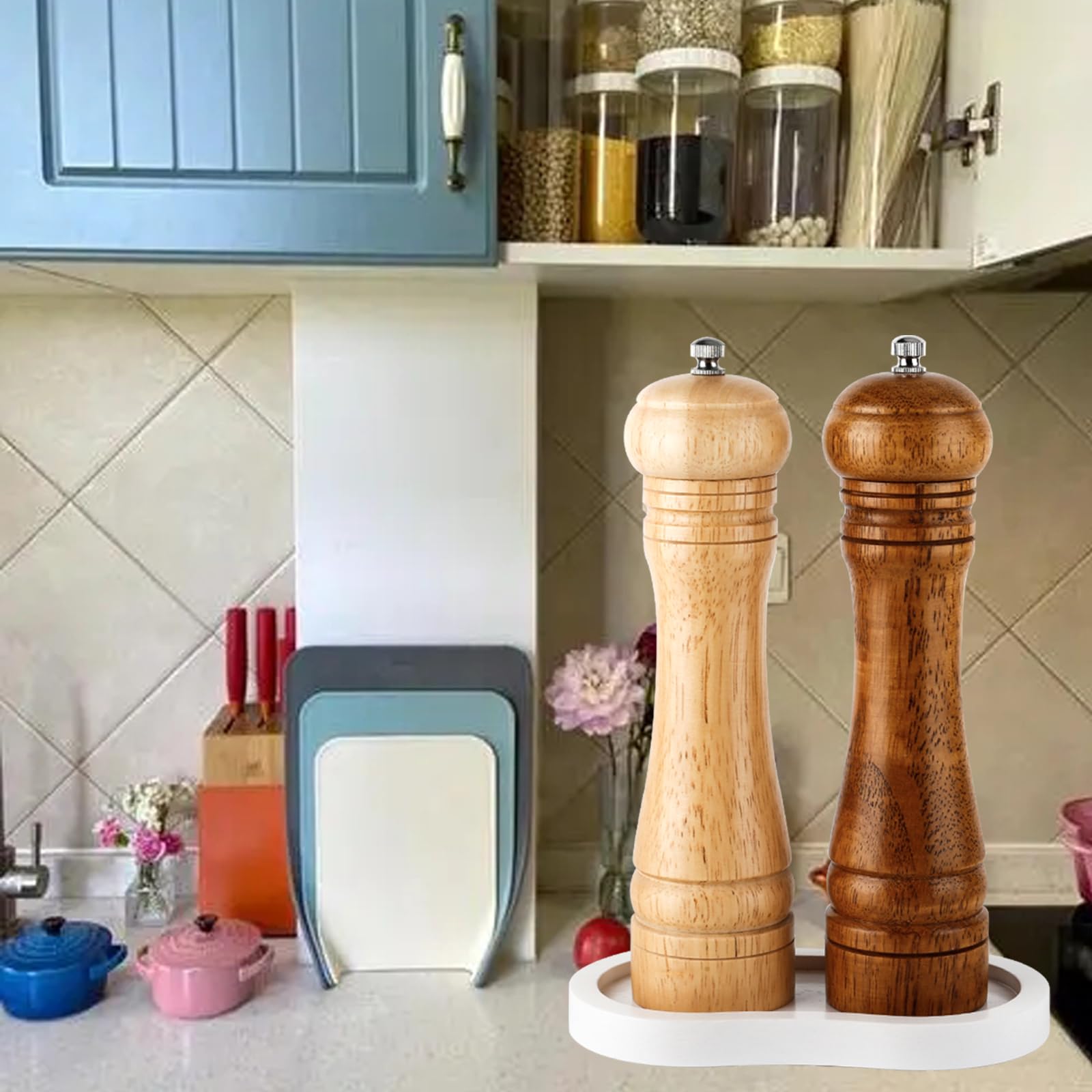 BINHAI acabado blanco de madera, estilo moderno y limpio