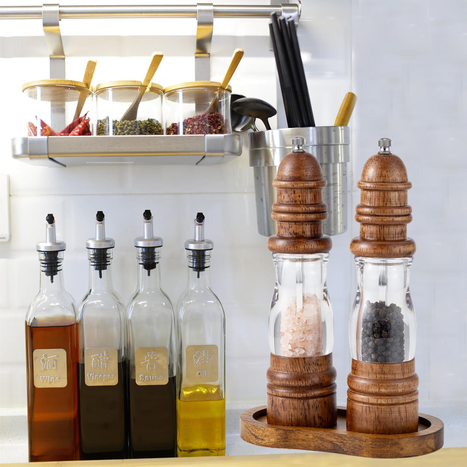 BINHAI accesorio-mesa-cocina-madera mejora la apariencia y facilita la limpieza diaria