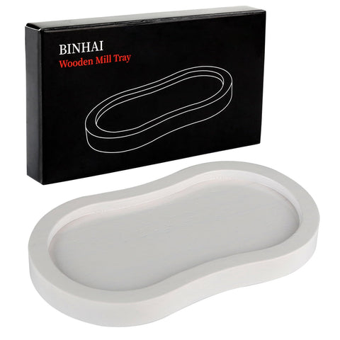 BINHAI bandeja para molinos de sal y pimienta blanca, mantiene la mesa ordenada