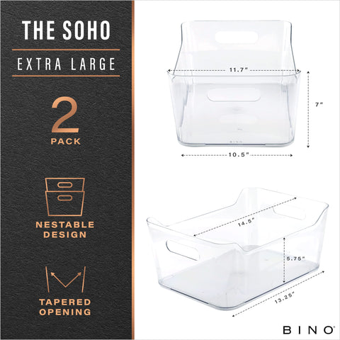 BINO Bins XL, plástico resistente para uso diario.