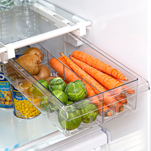 BINO diseño versátil para cocina y despensa, organizando frutas, verduras y bebidas