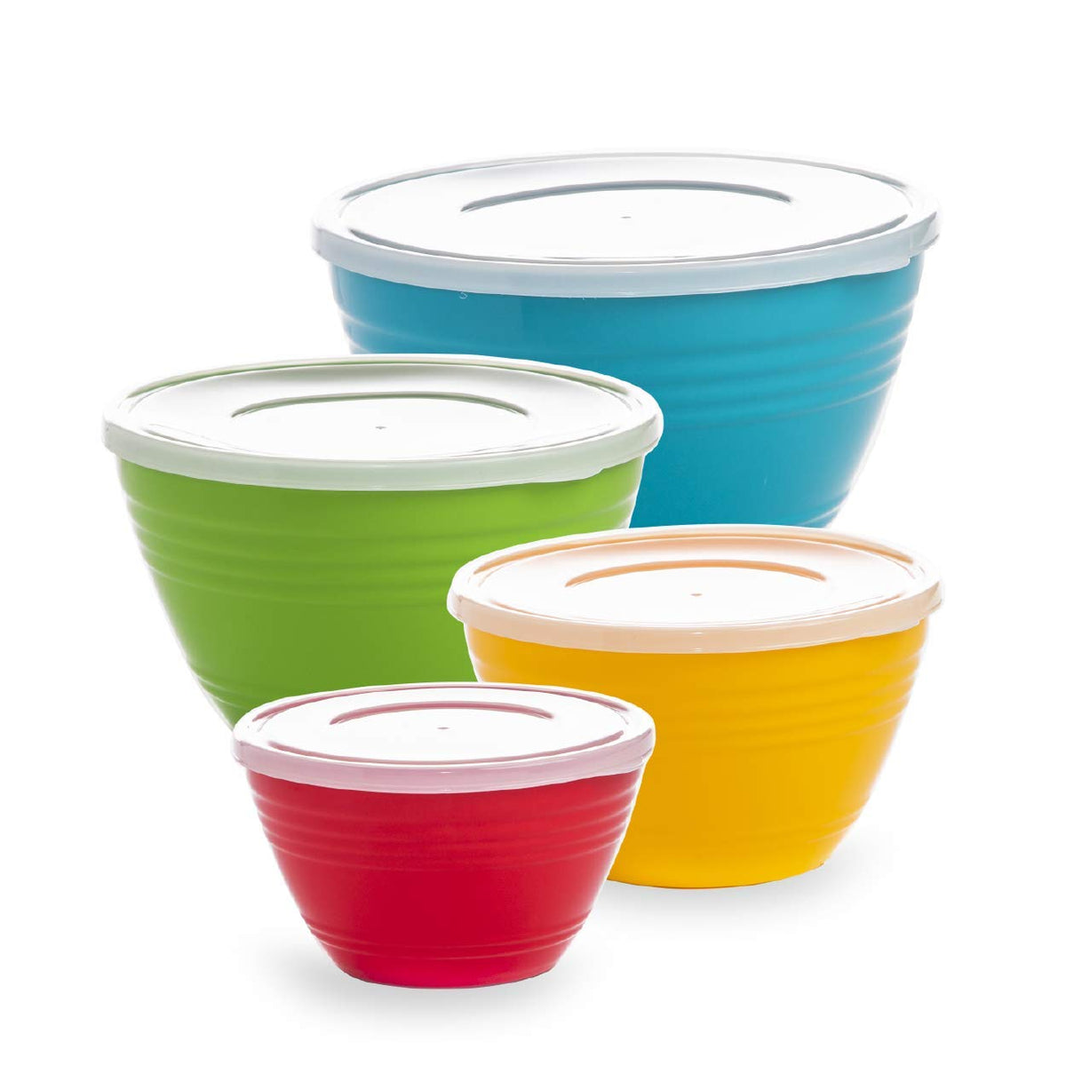 BINO juego de cuencos para mezclar con tapas, ideal para organizar ingredientes