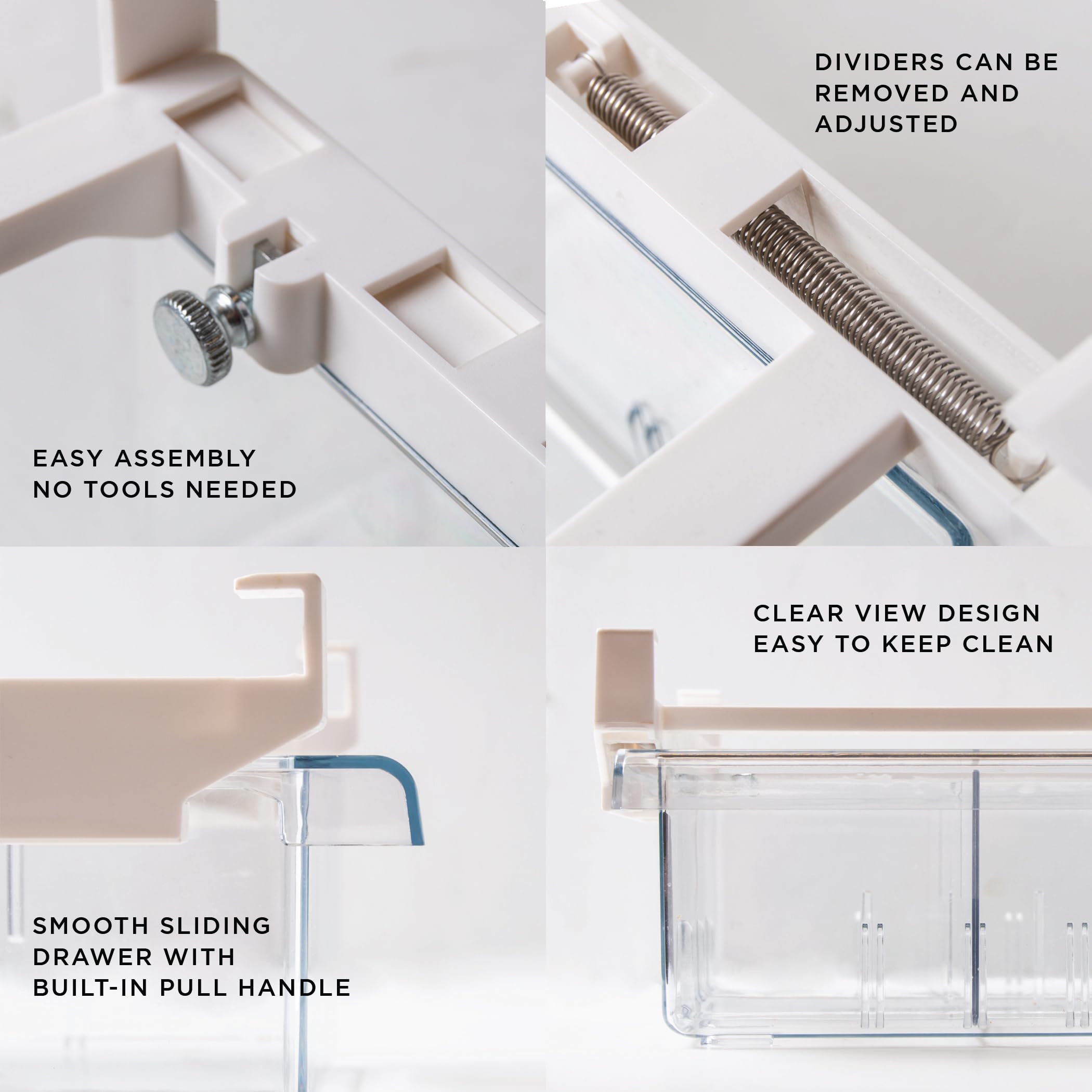 BINO materiales PET/ABS durables, aptos para congelador y uso diario