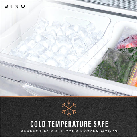 BINO contenedor grande de 13,5 l x 9,25 w x 5,5 h para maximizar almacenamiento.