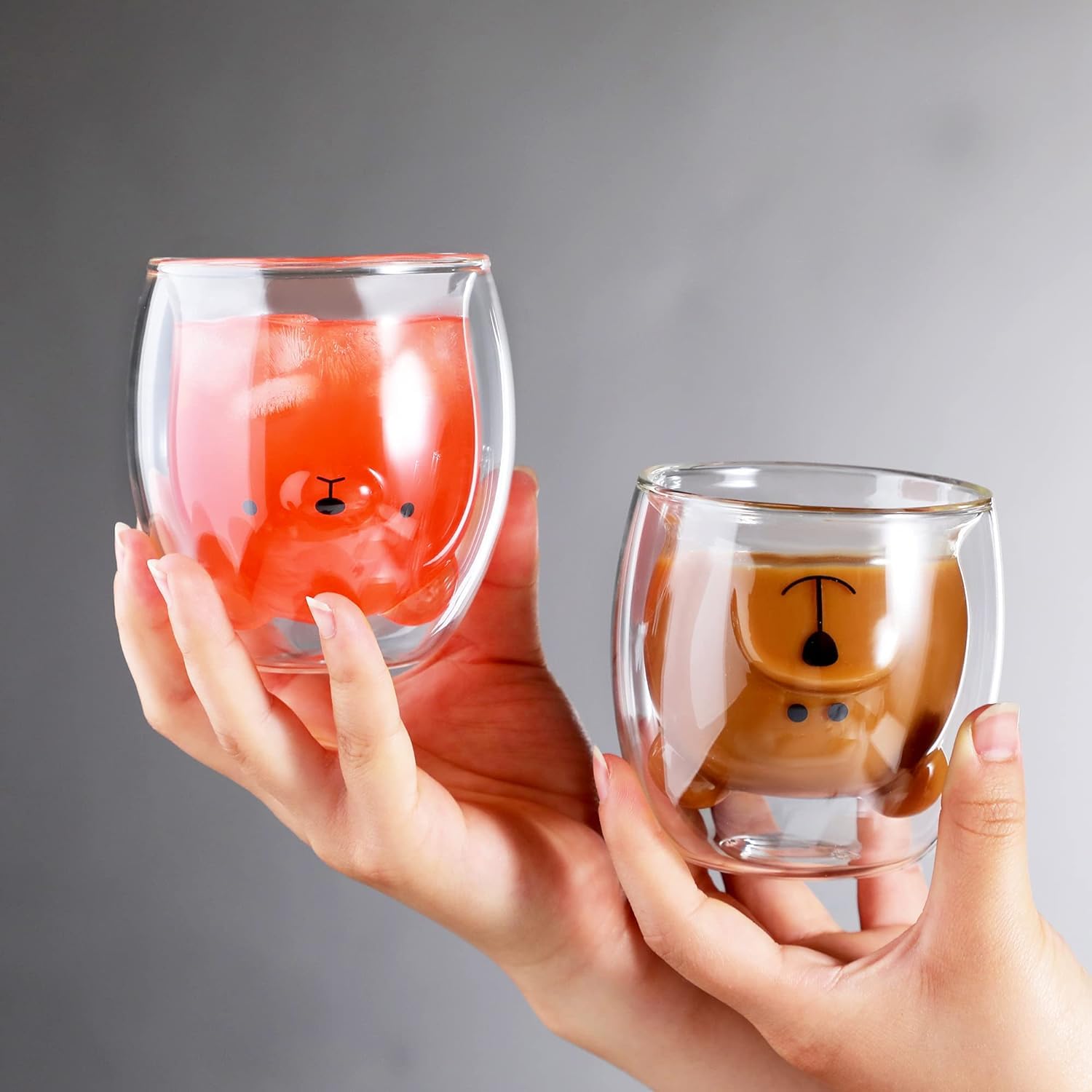 Taza Binoster gato adorable de doble pared ideal para té.